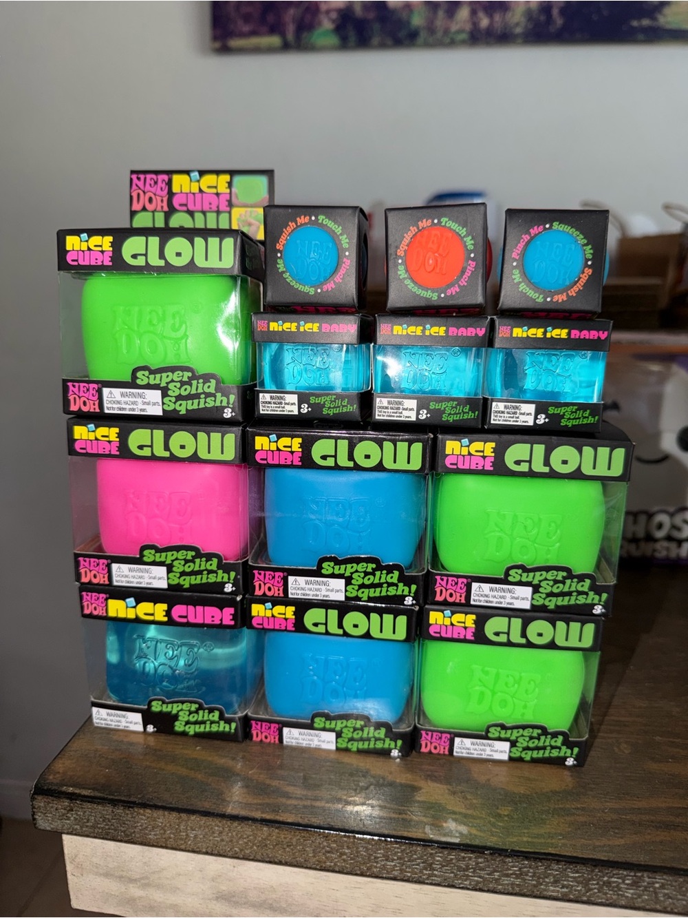 Set of 13 Items NeeDoh Nice Cube Glow Super & Nice Ice Baby & Groovy Glob - Picture 2 of 2